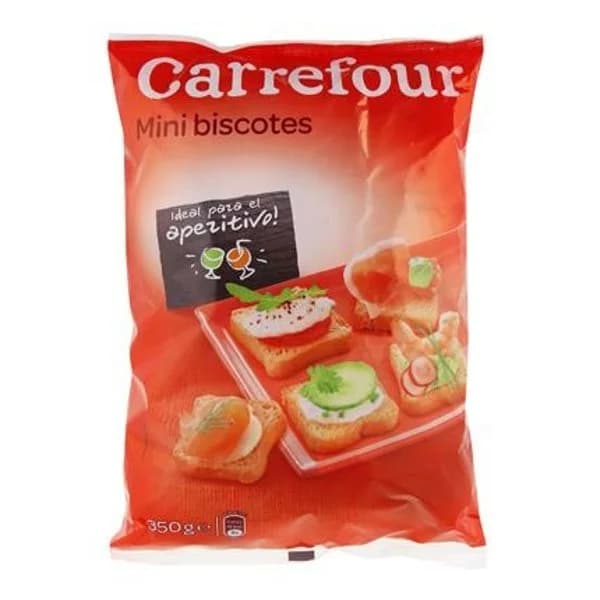 Biscottes mini Carrefour 350 g. - 1 ud - Imagen del producto en Findit