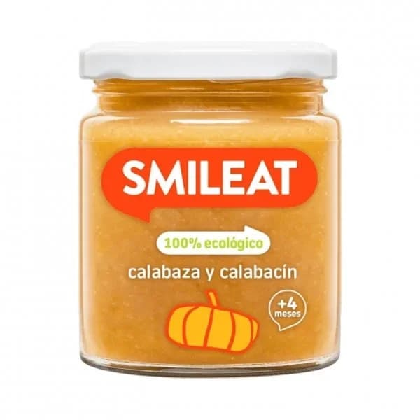 Tarrito de calabaza y calabacín desde 4 meses ecológico Smileat sin gluten 230 g. - 0.23 kg - Imagen del producto en Findit