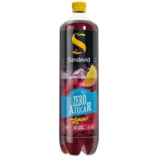 Tinto de Verano Limón Zero Botella 1,5L - 1.5 l - Imagen del producto en Findit