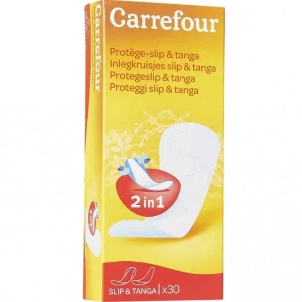Protegeslip multiforma frescor perfume sintético Carrefour 30 ud. - 29.29 ud - Imagen del producto en Findit
