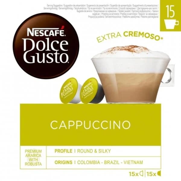 Café cápsulas cappuccino Nescafé Dolce Gusto 30 ud. - 29.48 ud - Imagen del producto en Findit