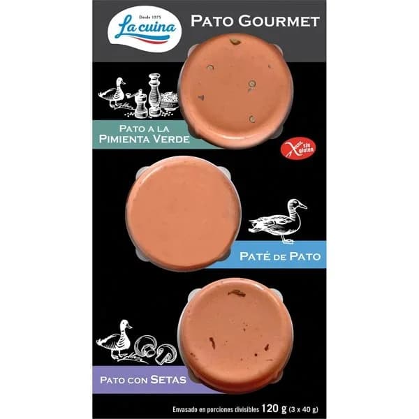 Tabla Pato Gourmet Pimienta Verde- Setas - 0.12 kg - Imagen del producto en Findit
