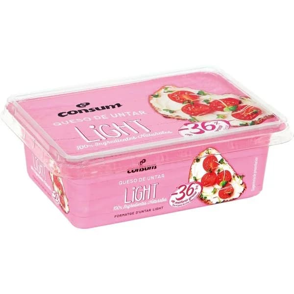 Queso Untar Light Tarrina - 0.25 kg - Imagen del producto en Findit
