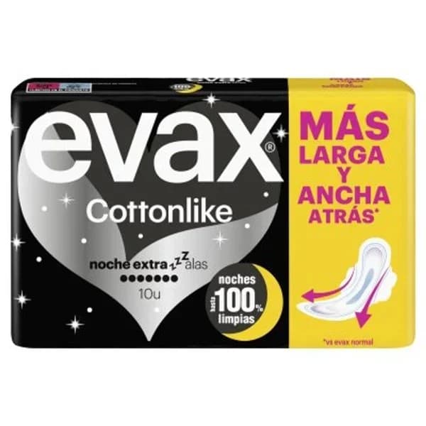 Compresa noche extra larga y ancha 10 unidades - 9.85 ud - Imagen del producto en Findit