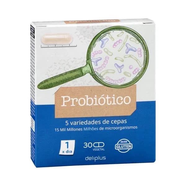 Cápsulas Probiótico Deliplus - 29.9 ud - Imagen del producto en Findit