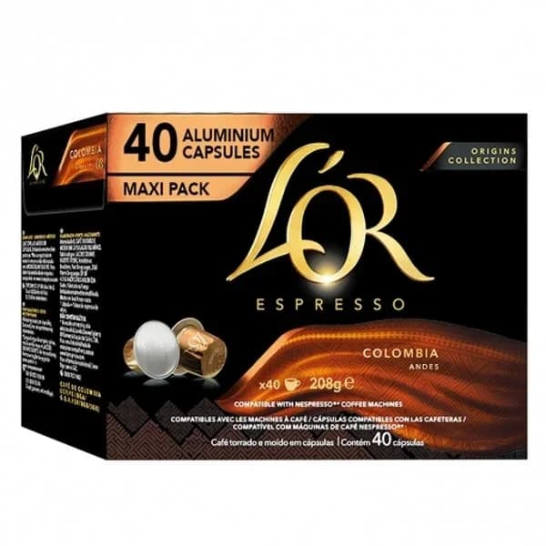 Café Cápsula Colombia P-40 Compatibles Nespresso - 39.97 ud - Imagen del producto en Findit