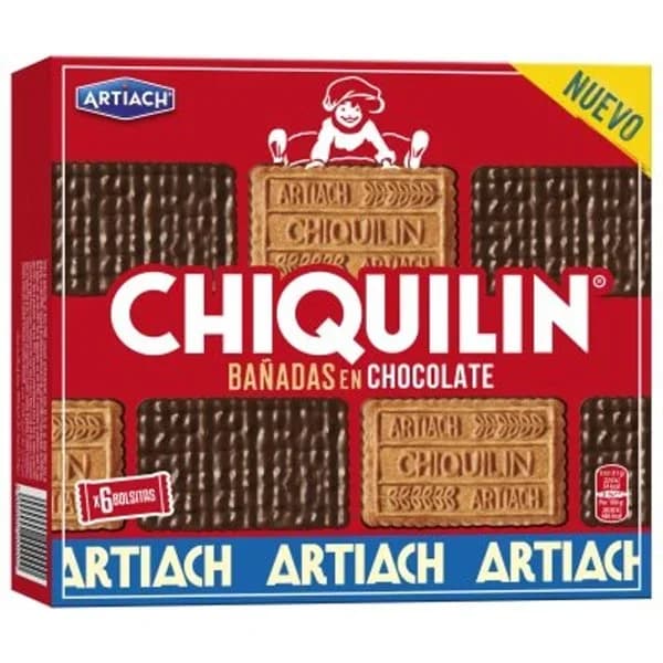 Galleta Chiquilin bañada en chocolate Artiach 200 gr. - 0.2 kg - Imagen del producto en Findit