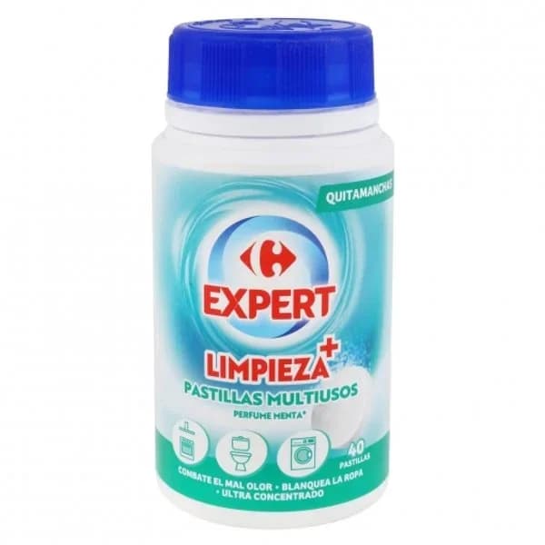 Pastillas limpiadoras multiusos Expert Carrefour 40 ud. - 44.33 ud - Imagen del producto en Findit