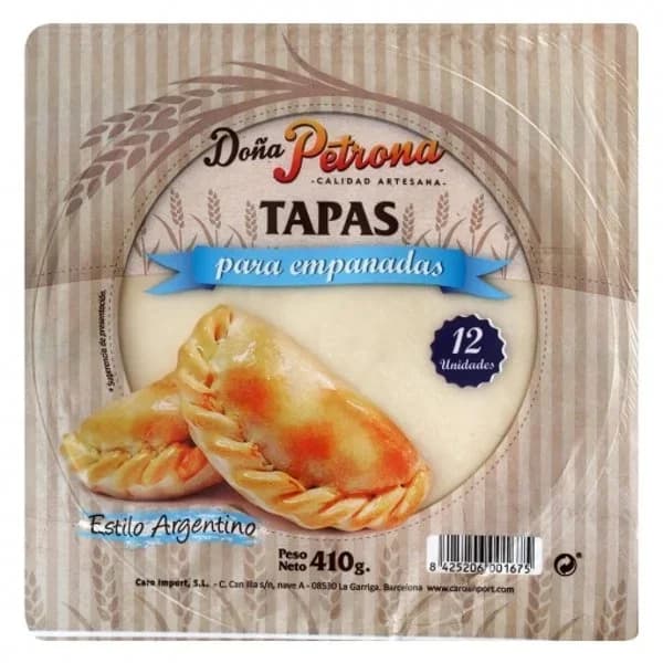Tapas para empanada Doña Petrona 410 g. - 0.41 kg - Imagen del producto en Findit