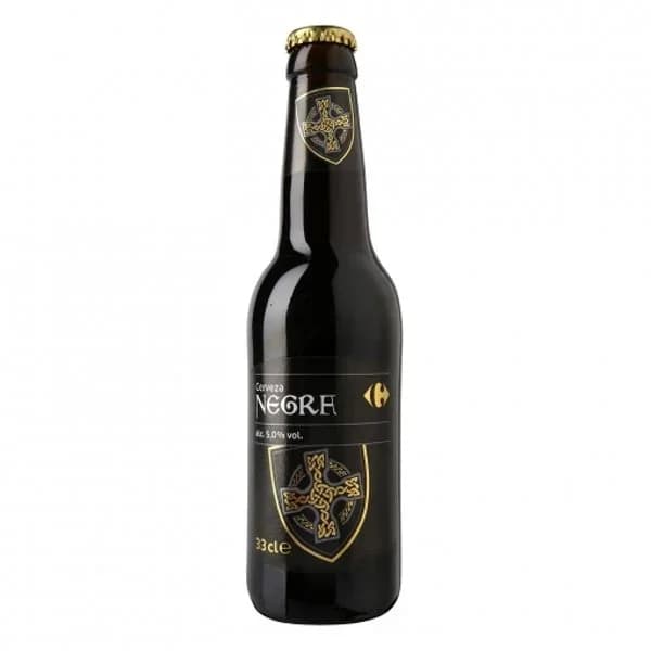 Cerveza negra Carrefour lata 33 cl. - 0.33 l - Imagen del producto en Findit