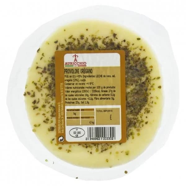 Queso provolone con orégano Auricchio Hispano Italiana 200 g - 0.2 kg - Imagen del producto en Findit