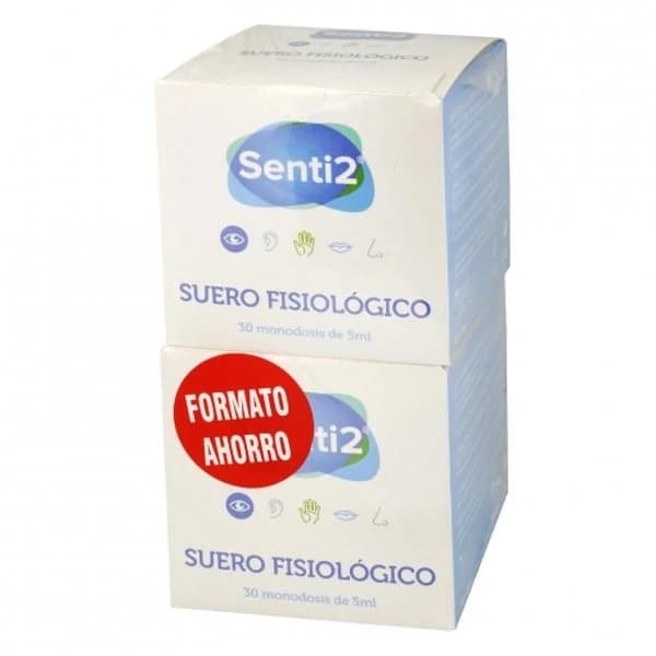 Pack Suero Fisiológico SENTI-2 2x30 Unidades Monodósis 5ml - 59.08 ud - Imagen del producto en Findit
