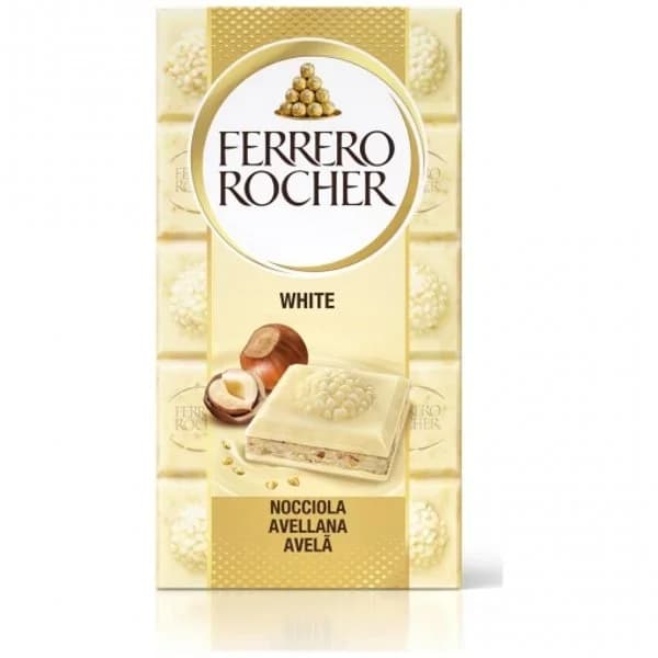 Chocolate Blanco Rocher Tableta 90G - 0.09 kg - Imagen del producto en Findit