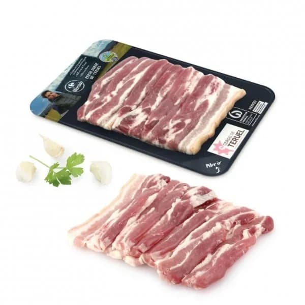 Panceta de cerdo Duroc fileteada Círculo de Calidad Carrefour 330 g aprox - 0.33 kg - Imagen del producto en Findit
