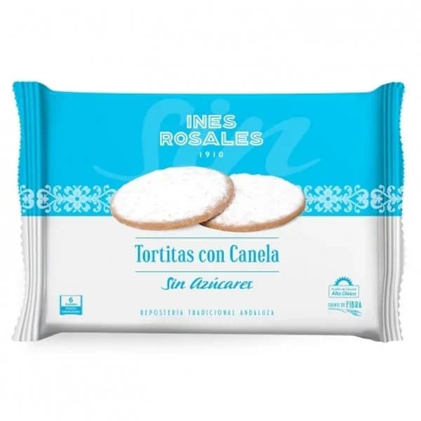 Tortitas con canela sin azúcar Inés Rosales 180 g. - 0.18 kg - Imagen del producto en Findit