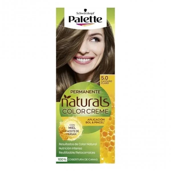 Tinte permanente nº 5.0 castaño claro Naturals Color Cream Palette Schwarzkopf 1 ud. - 1 ud - Imagen del producto en Findit