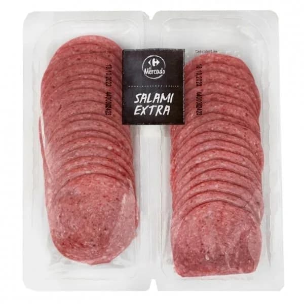 Salami extra en lonchas Carrefour El Mercado 2x120 g - 0.24 kg - Imagen del producto en Findit