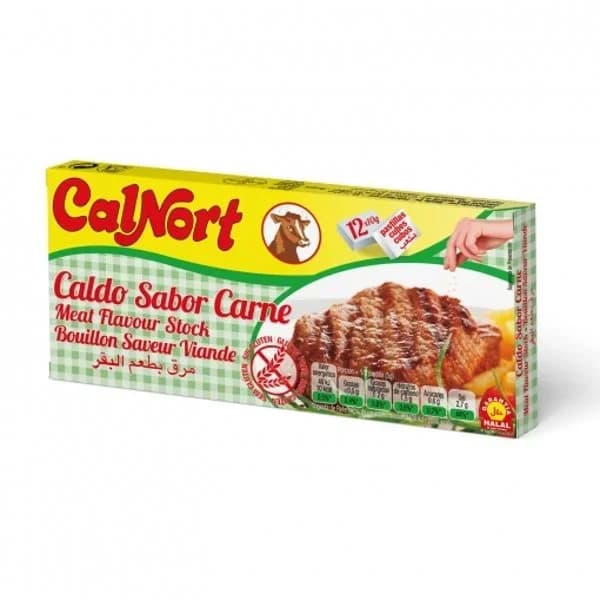 Caldo de carne Calnort sin gluten 12 pastillas - 0.12 kg - Imagen del producto en Findit