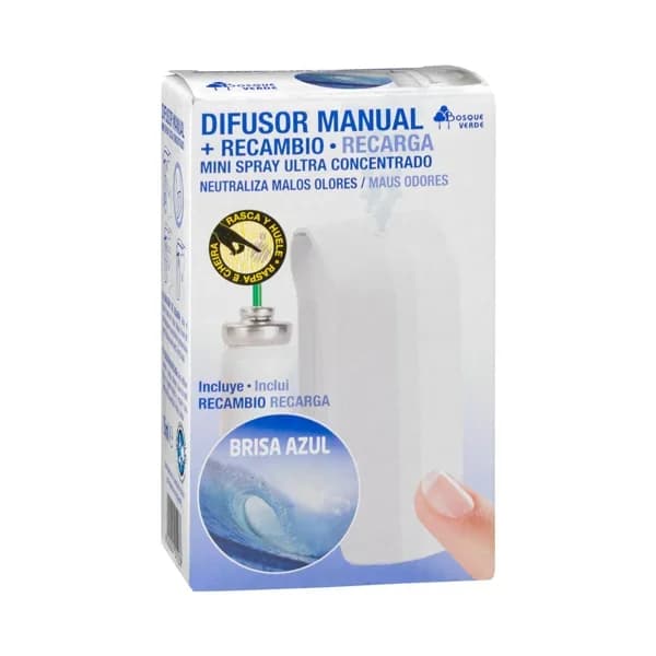 Difusor ambientador spray manual Bosque Verde con recambio - 1 ud - Imagen del producto en Findit
