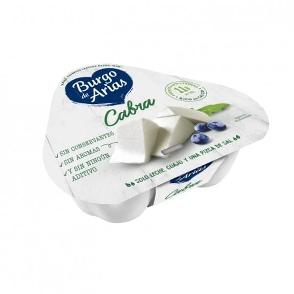 Queso fresco de cabra Burgo de Arias sin gluten pack de 3 unidades de 70 g. - 0.21 ud - Imagen del producto en Findit