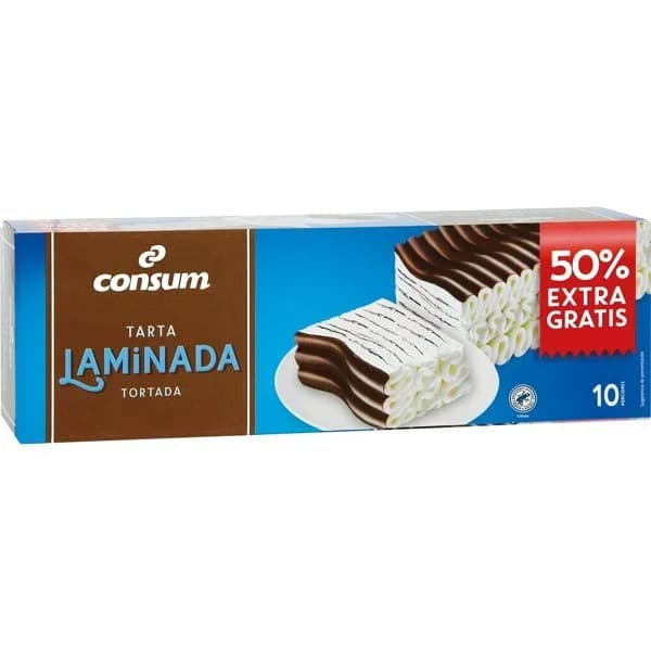 Tarta Laminada de Nata - 0.52 kg - Imagen del producto en Findit