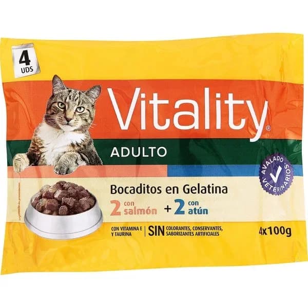 Comida Gatos Gelatina Atún/Salmón - 0.4 kg - Imagen del producto en Findit