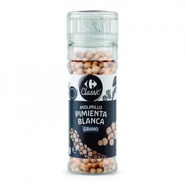 Molinillo de pimienta blanca en grano Carrefour Classic 45 g. - 0.05 kg - Imagen del producto en Findit