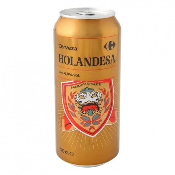 Cerveza Carrefour Holandesa lata 50 cl. - 0.5 l - Imagen del producto en Findit