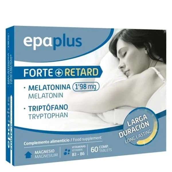 Complemento alimenticio melatonina y triptófano comprimidos Epaplus 60 comprimidos. - 1 ud - Imagen del producto en Findit