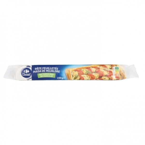 Masa de hojaldre rectangular Carrefour Classic' 230 g. - 0.23 kg - Imagen del producto en Findit