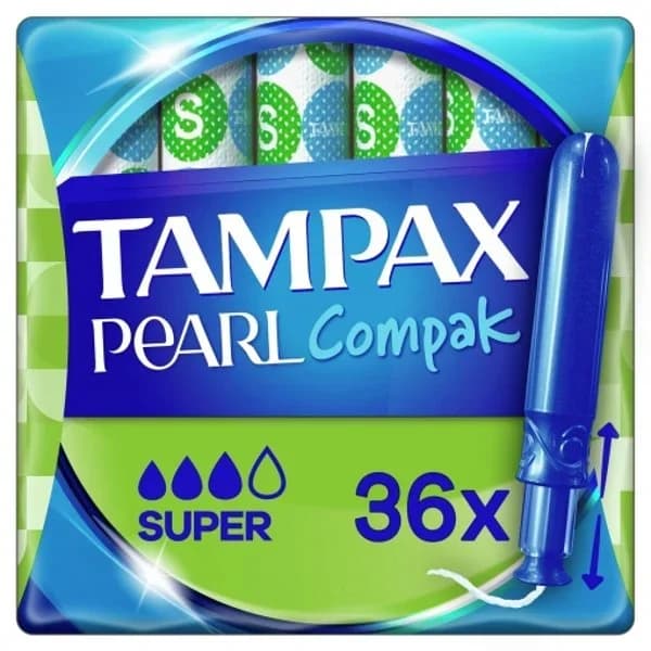 Tampones super Pearl Compak Tampax 36 ud. - 1 ud - Imagen del producto en Findit