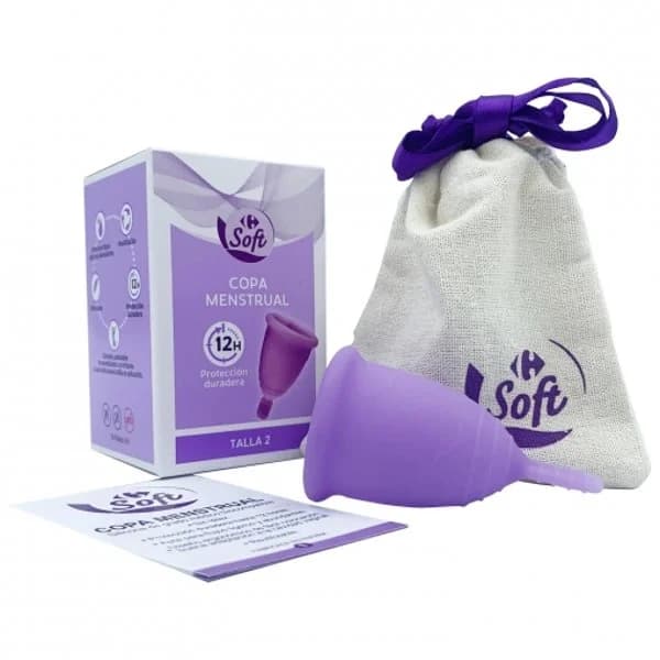 Copa menstrual talla 2 protección duradera Carrefour Soft 1 ud. - 1 ud - Imagen del producto en Findit
