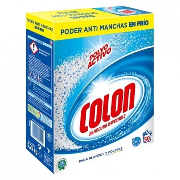 Detergente en polvo activo Colon 50 lavados. - 49.53 ud - Imagen del producto en Findit