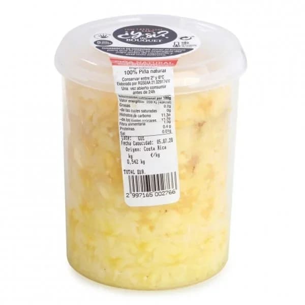 Piña cilindro vaso 600 g aprox - 0.6 kg - Imagen del producto en Findit