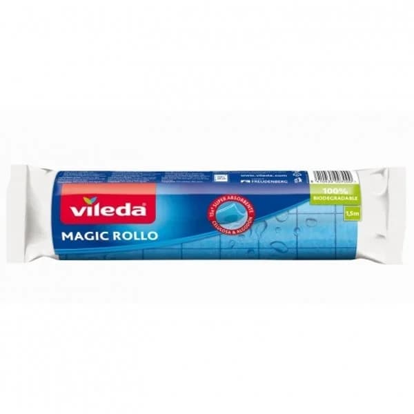 Bayeta Esponja Ultra Absorbente Biodegradable 1,5 m VILEDA Magic Rollo - 1.5 m - Imagen del producto en Findit