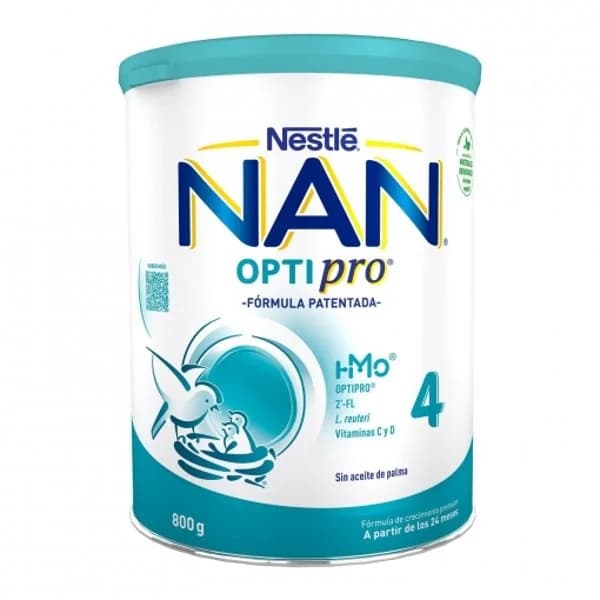 Leche infantil de crecimiento desde los 24 meses en polvo Nestlé Nan Optipro 4 lata 800 g. - 0.8 kg - Imagen del producto en Findit