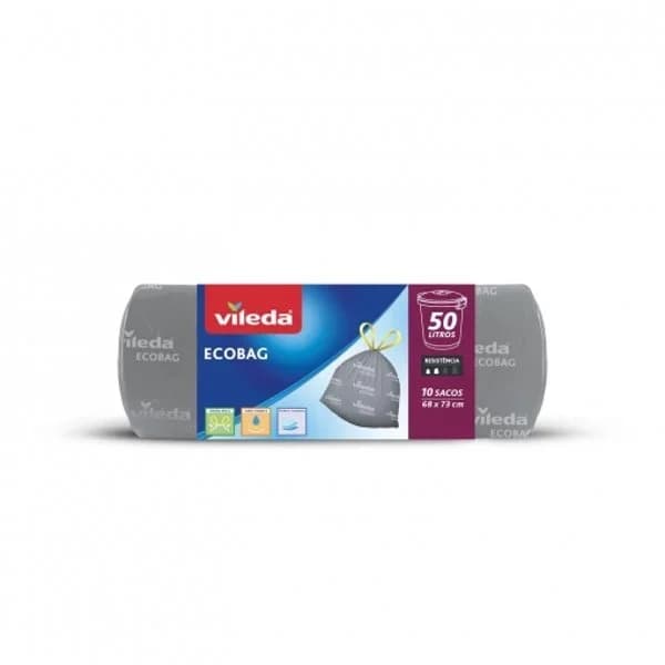 Bolsas de Basura Autocierre VILEDA Ecobag 50 l. 10 ud - 1 ud - Imagen del producto en Findit