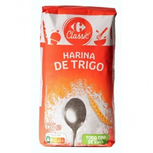 Harina de trigo Classic Carrefour 1 kg. - 1 kg - Imagen del producto en Findit