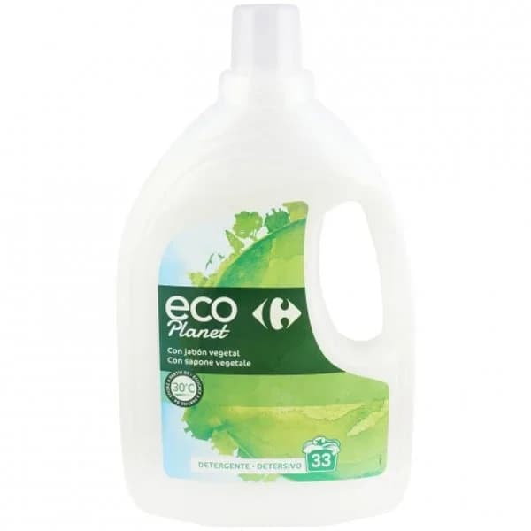 Detergente liquido con jabón vegetal Eco Planet Carrefour 33 lavados. - 33.69 ud - Imagen del producto en Findit