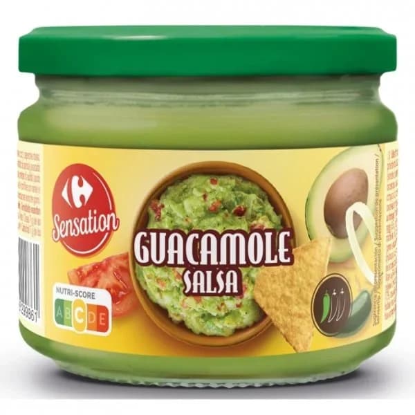 Salsa guacamole Sensation Carrefour 300 g. - 1 ud - Imagen del producto en Findit