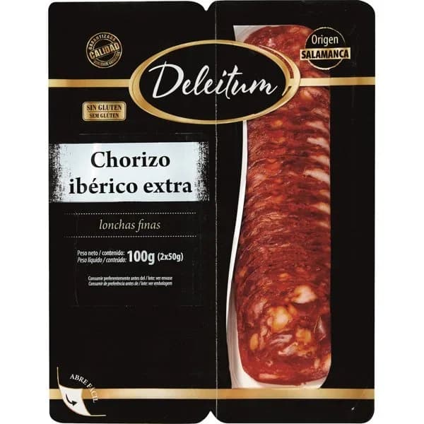 Chorizo Iberico Extra Lonchas P-2 - 0.1 kg - Imagen del producto en Findit