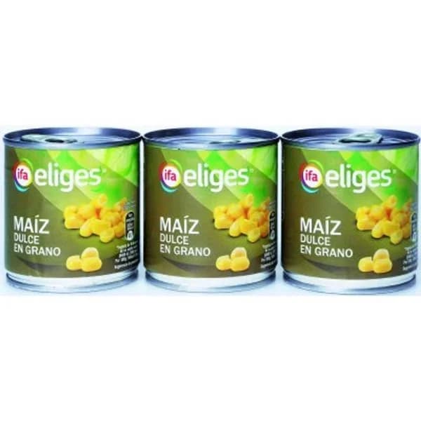 Maíz dulce 3x150 g - 0.42 kg - Imagen del producto en Findit