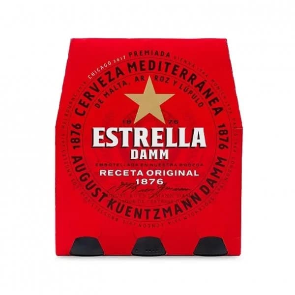 Cerveza Estrella Damm mediterránea pack de 6 botellas de 25 cl. - 1.5 l - Imagen del producto en Findit