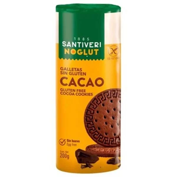 Galletas de cacao sin gluten 200 g - 0.2 kg - Imagen del producto en Findit