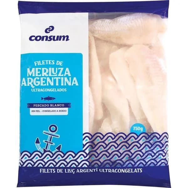 Filete Merluza Argentina Sin piel - 0.75 kg - Imagen del producto en Findit