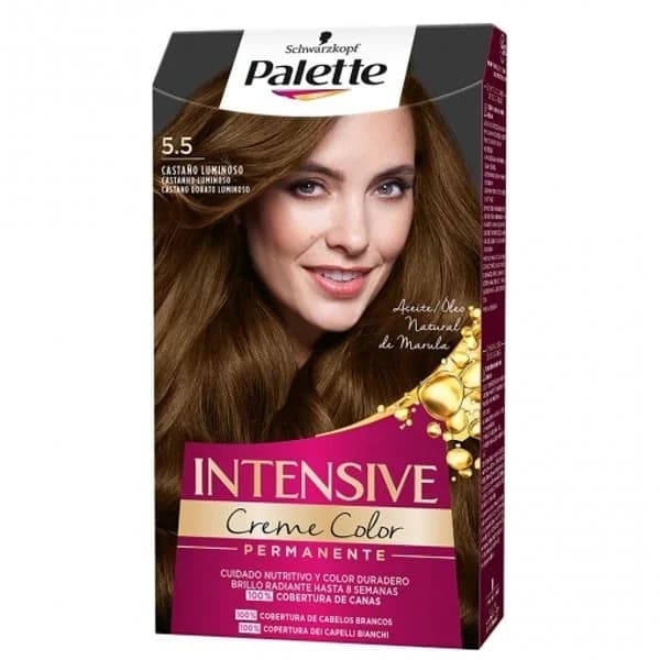 Colorante permanente nº 5.5 castaño luminoso Intensive Color Cream Palette 1 ud. - 1 ud - Imagen del producto en Findit
