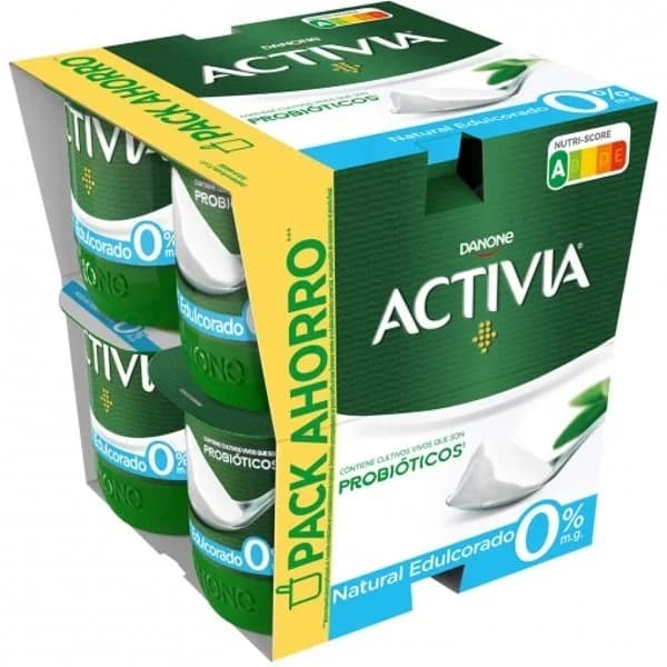 Bífidus desnatado natural edulcorado Activia zero m.g. - 0.96 kg - Imagen del producto en Findit