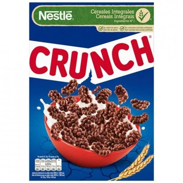 Cereales chocolateados NESTLÉ Crunch, caja 375 g - 0.38 kg - Imagen del producto en Findit