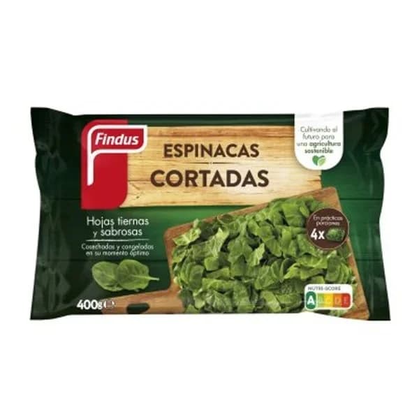 Espinacas cortadas 400 g - 0.4 kg - Imagen del producto en Findit