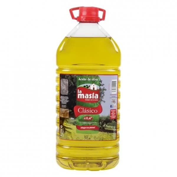 Aceite de oliva suave 0,4º La Masía garrafa 5 l. - 5 l - Imagen del producto en Findit